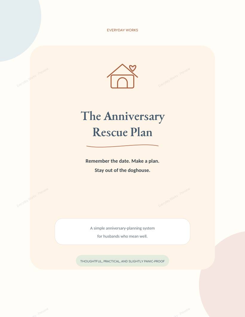 Anniversary Rescue Plan — His & Hers Bundle