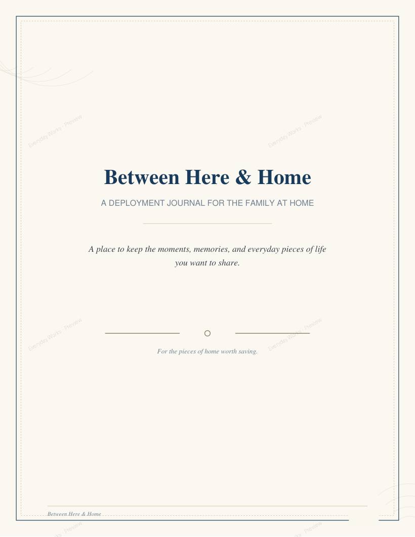 Between Here & Home sample page 1