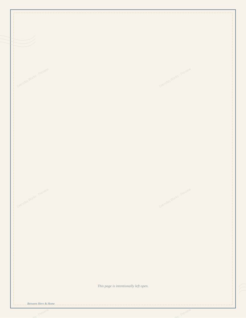 Between Here & Home sample page 2