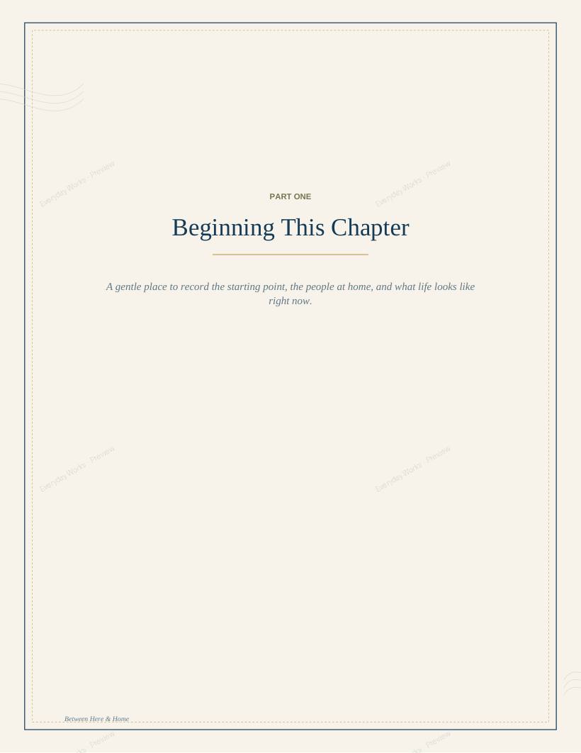 Between Here & Home sample page 3