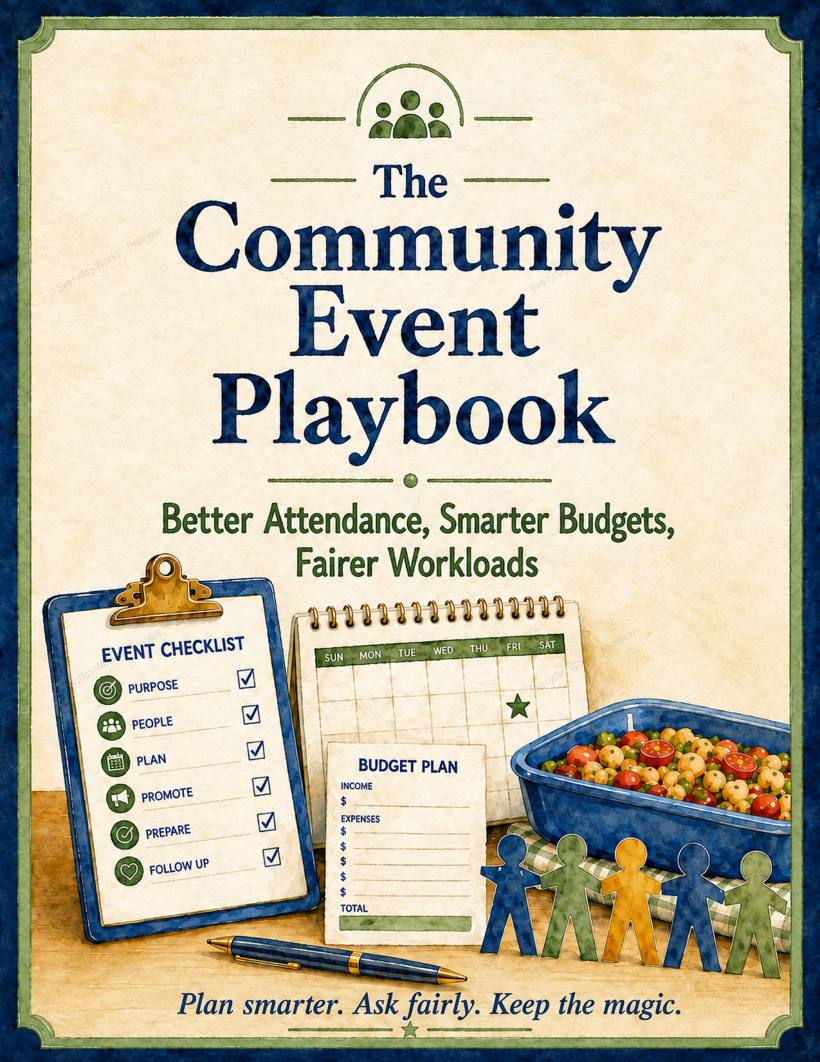 The Community Event Playbook printable cover