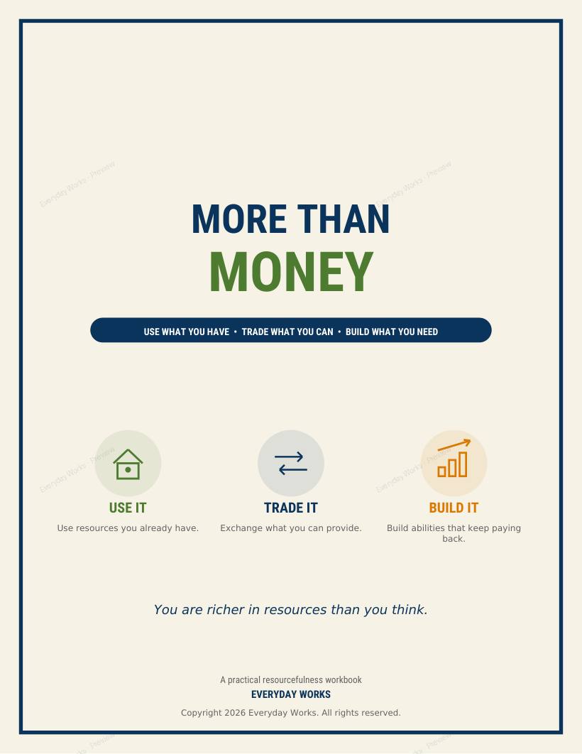 More Than Money sample page 1