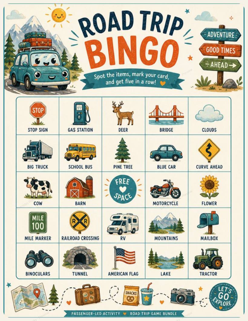 Road Trip Games — Book 1 sample page 2
