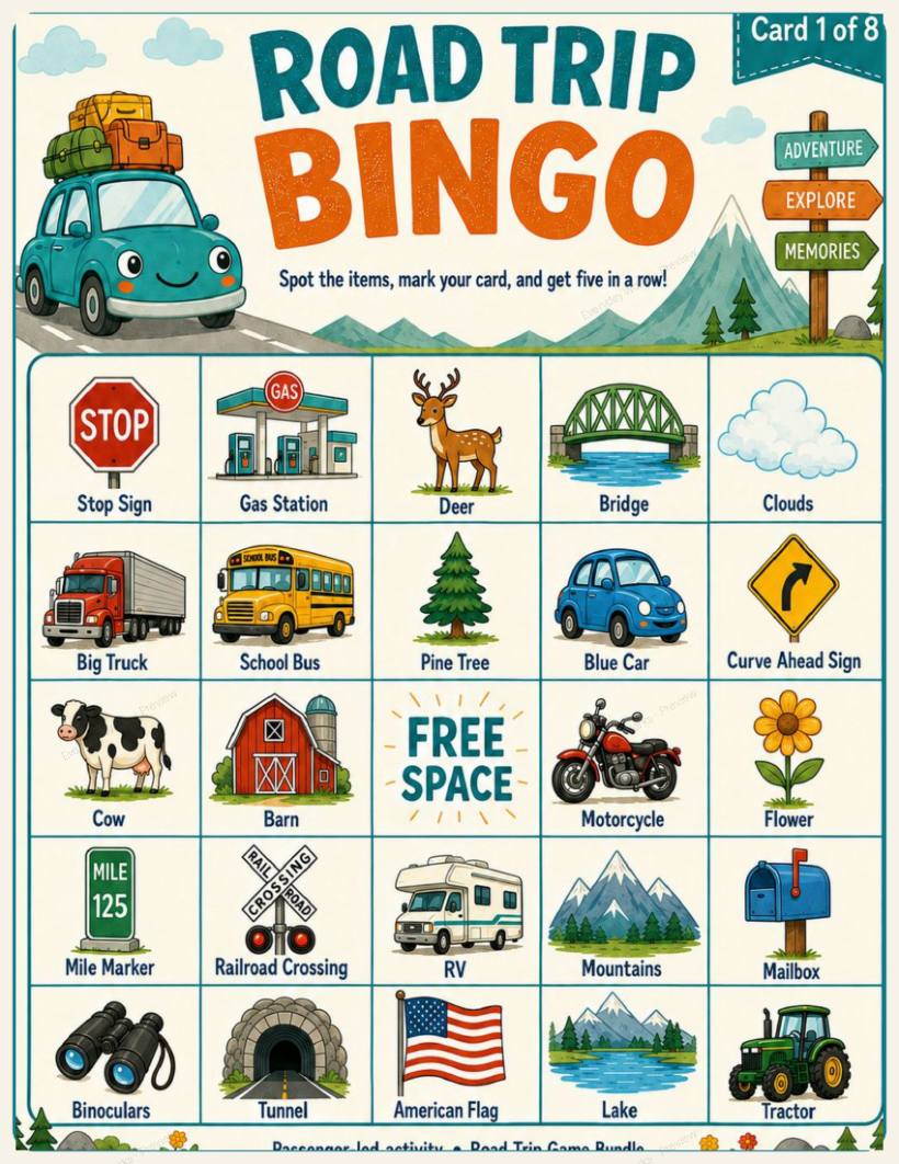 Road Trip Games — Book 1 sample page 3