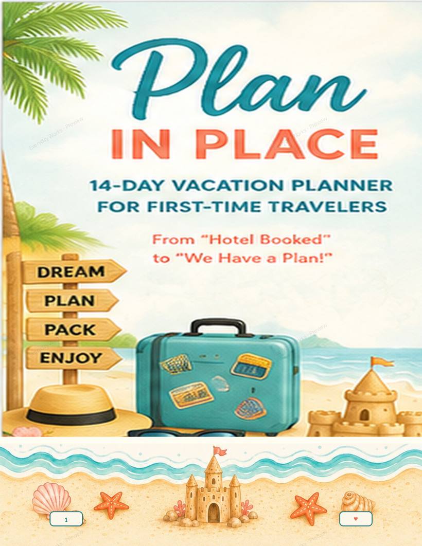 Vacation Planner sample page 1