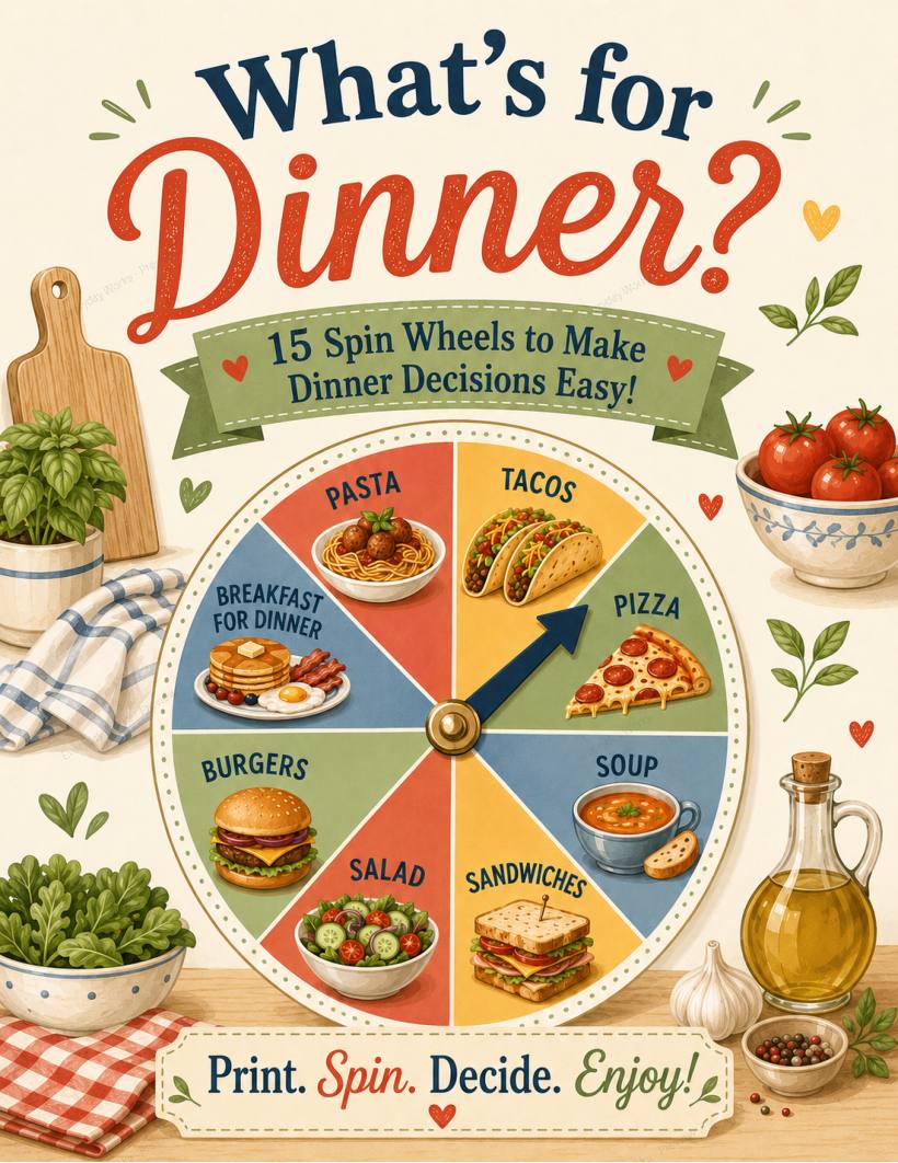 What's for Dinner? sample page 1